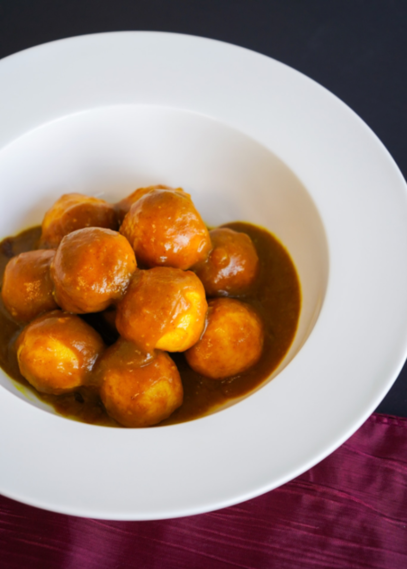 Curry Fish Ball Platter